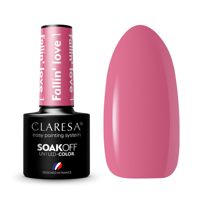 Color Gel polish - Claresa - FALLIN' LOVE № 1, 5 ml