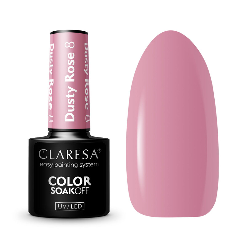 Gel Polish Dusty Rose 8 Claresa, 5 g