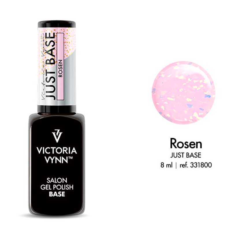 VICTORIA VYNN JUST BASE 8 ml - Rosen (база для гель-лака с частицами фольги)