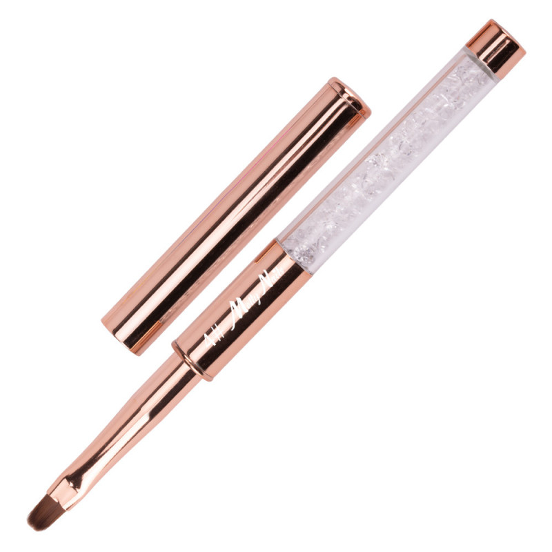 Kисть для геля и акригеля MollyLac Golden, размер 4, 7 mm