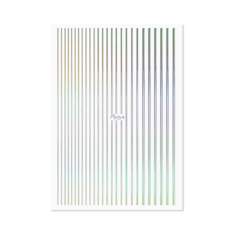 Nail Slider Moyra, Holo silver — 06