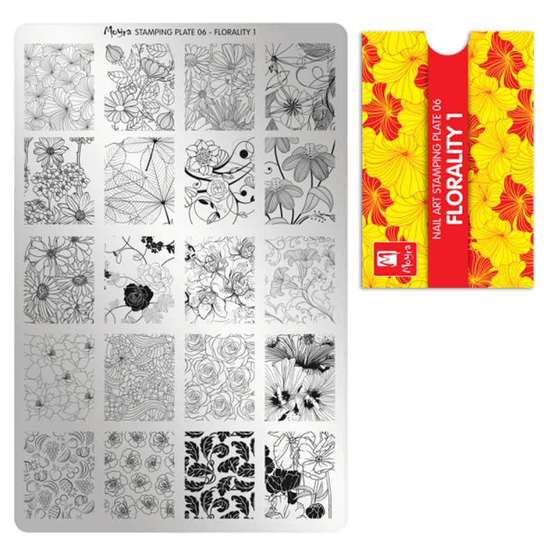 Tembeldamise plaat Moyra - Florality 1 - 06