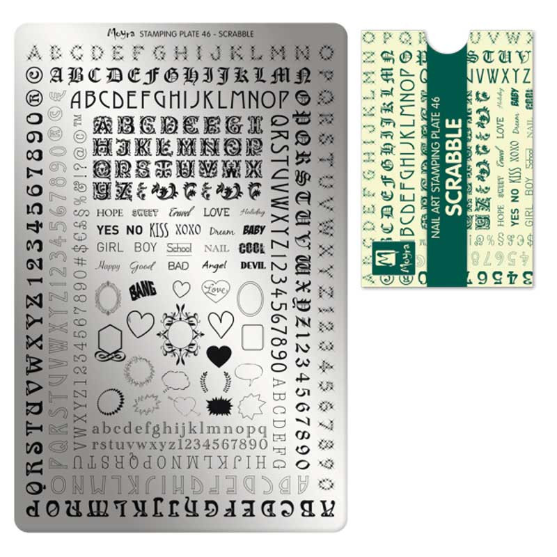 Tembeldamise plaat Moyra - Scrabble - 46