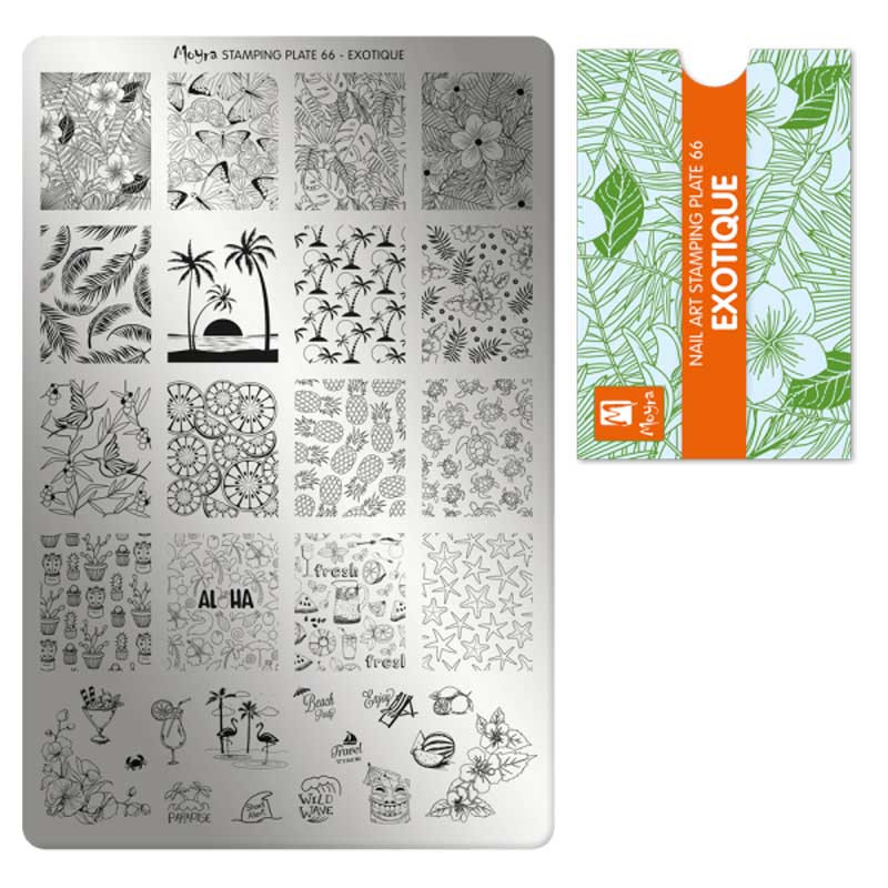 Tembeldamise plaat Moyra - Exotique - 66