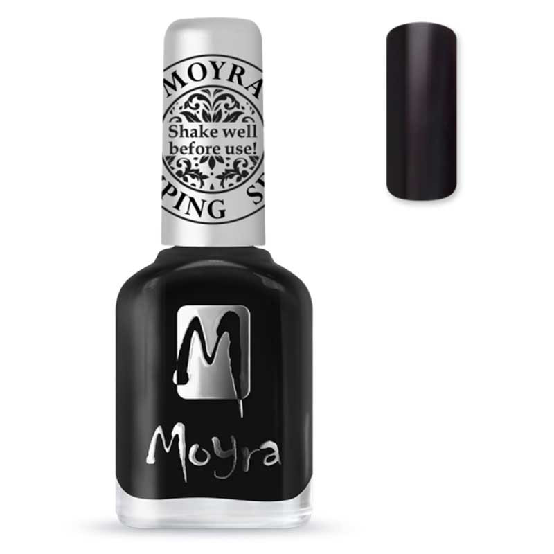 Lacquer for stamping Moyra, Black - SP06