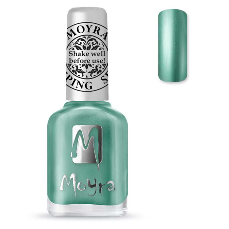 Лак для стемпинга Moyra, SP27 - Chrome Green