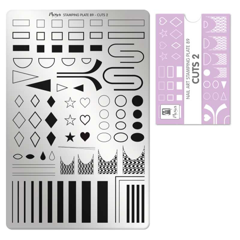 Stamping plate Moyra - Cuts 2 - 89