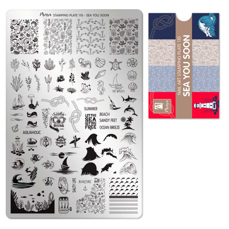 Stamping plate Moyra - Sea you soon - 110
