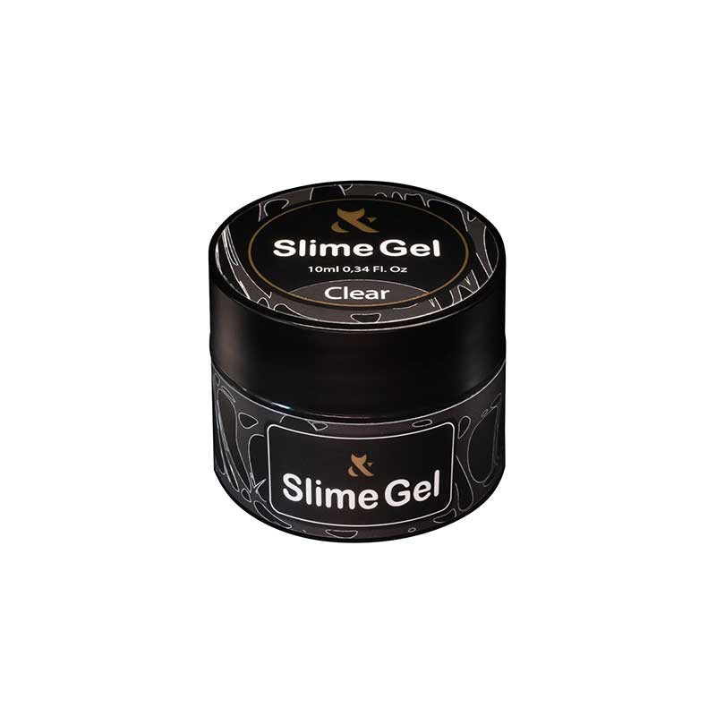 Geel-närimiskumm küünte kujundamiseks F.O.X Slime Gel Clear, 10 ml