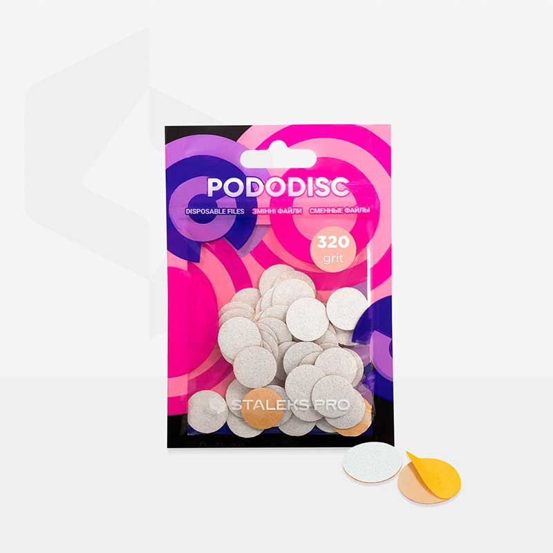 Сменные файлы для педикюрного диска Pododisc Staleks Pro S 320 грит, (50 шт)