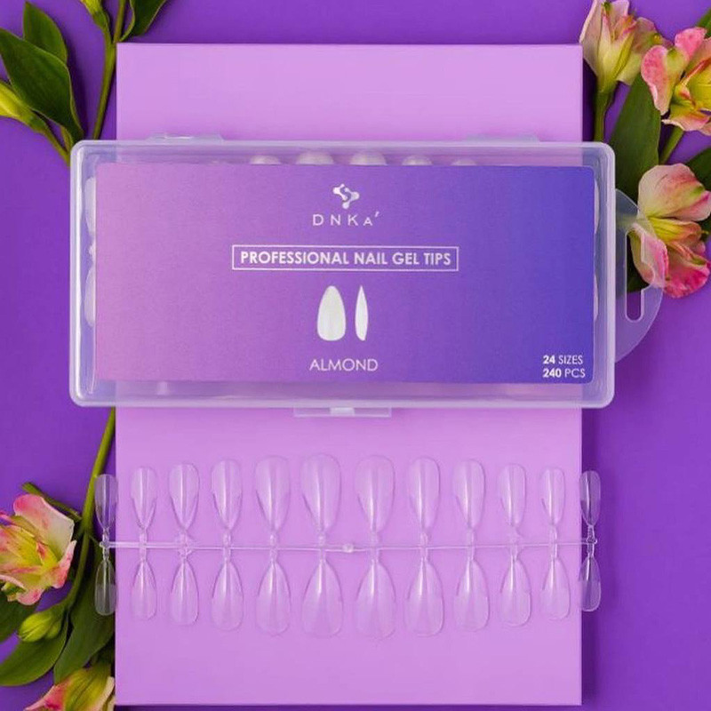 Geelitipid - DNKa Professional Nail Gel Tips Almond - 240 tk