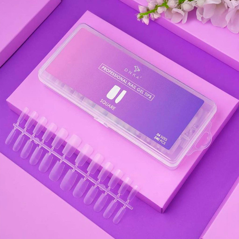 Geelitipid - DNKa Professional Nail Gel Tips Square - 240 tk