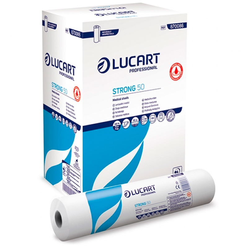 Cosmetic bed sheet roll - Lucart Strong 50