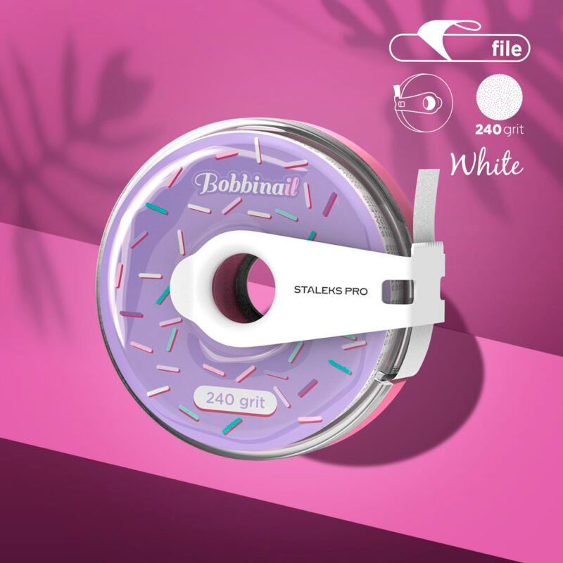 Küüneviili kleebise rull - Bobbinail STALEKS PRO - 240 grit - 7 m