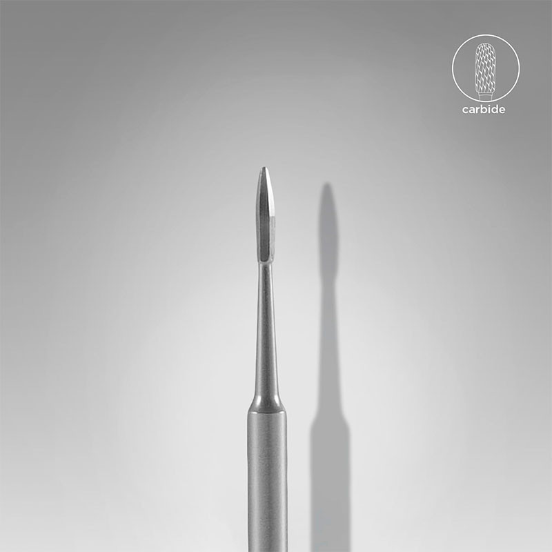 Фреза твердосплавная «Nail Cleaner» Staleks (безопасная фреза), диаметр головки 1,2 мм / рабочая часть 2,5 мм