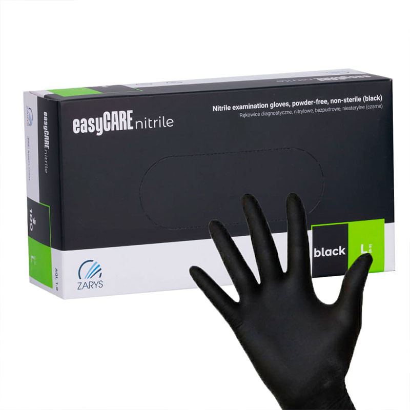 Nitriilkindad Easycare must 100 tk. L