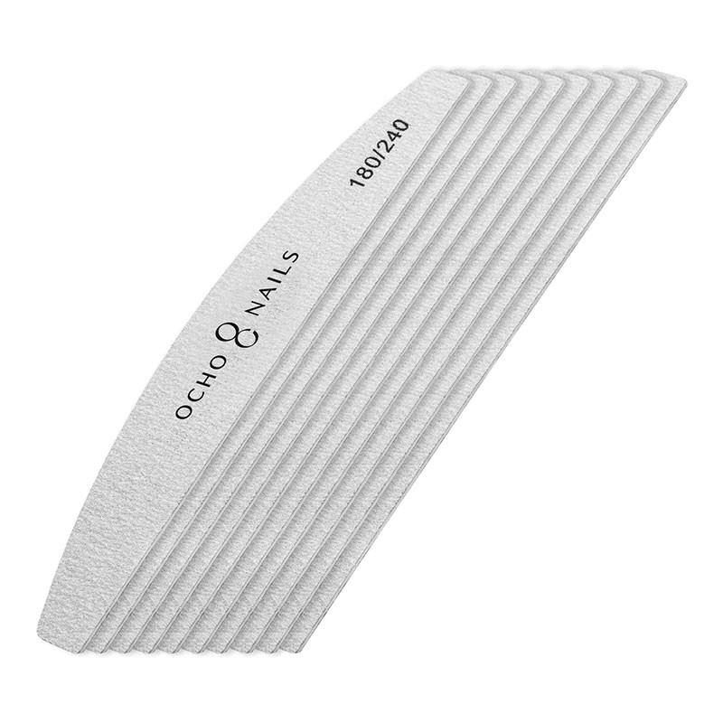 Poolkuu õhuke viil Ocho Nails 180/240 - 10 tk