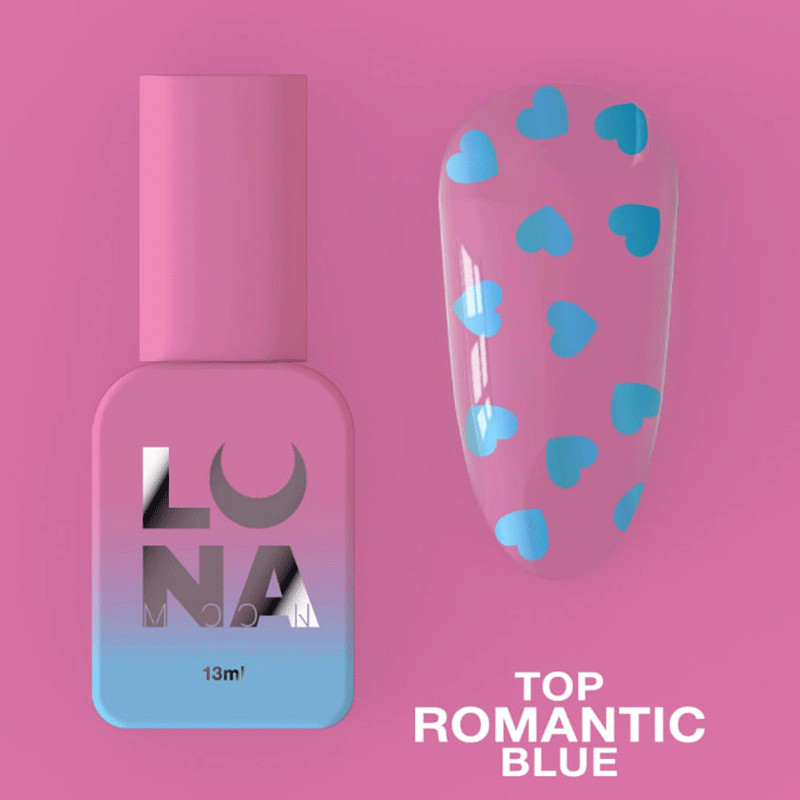 Pealislakk Lunamoon Top Romantic Blue- 13ml