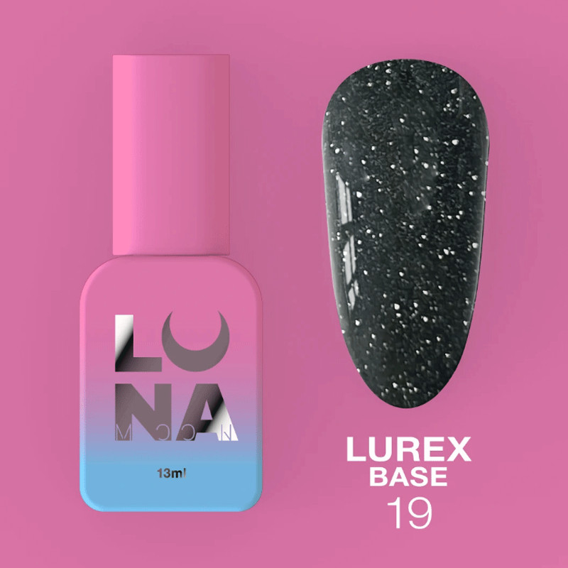 Kamuflaaž aluslakk Lunamoon Lurex Base Nr 19 - 13ml