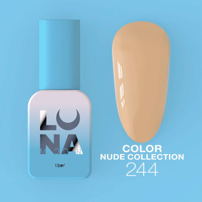 Värviline geellakk Lunamoon Nude Collection Nr 244 - 13 ml