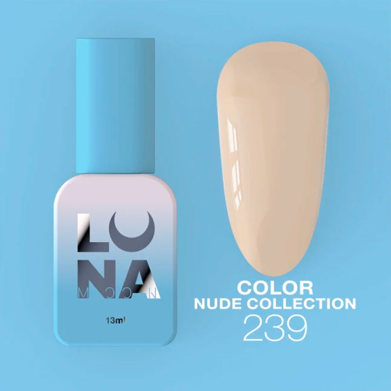 Värviline geellakk Lunamoon Nude Collection Nr 239 - 13 ml