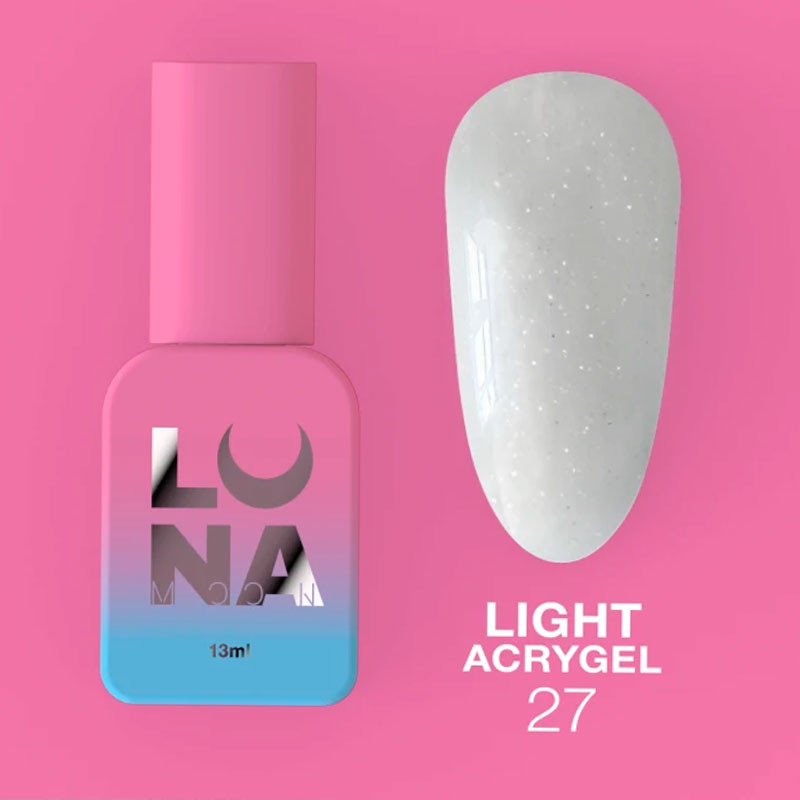 Nestemäinen akryyligeeli Lunamoon Light Acrygel Nr 27 - 13 ml