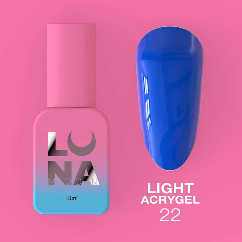 Nestemäinen akryyligeeli Lunamoon Light Acrygel Nr 22 - 13 ml