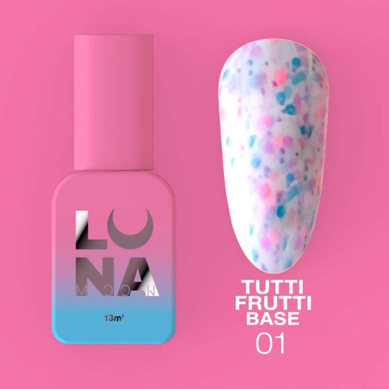 Kamuflaaž aluslakk Lunamoon Tutti Frutti Base № 01 - 13 ml
