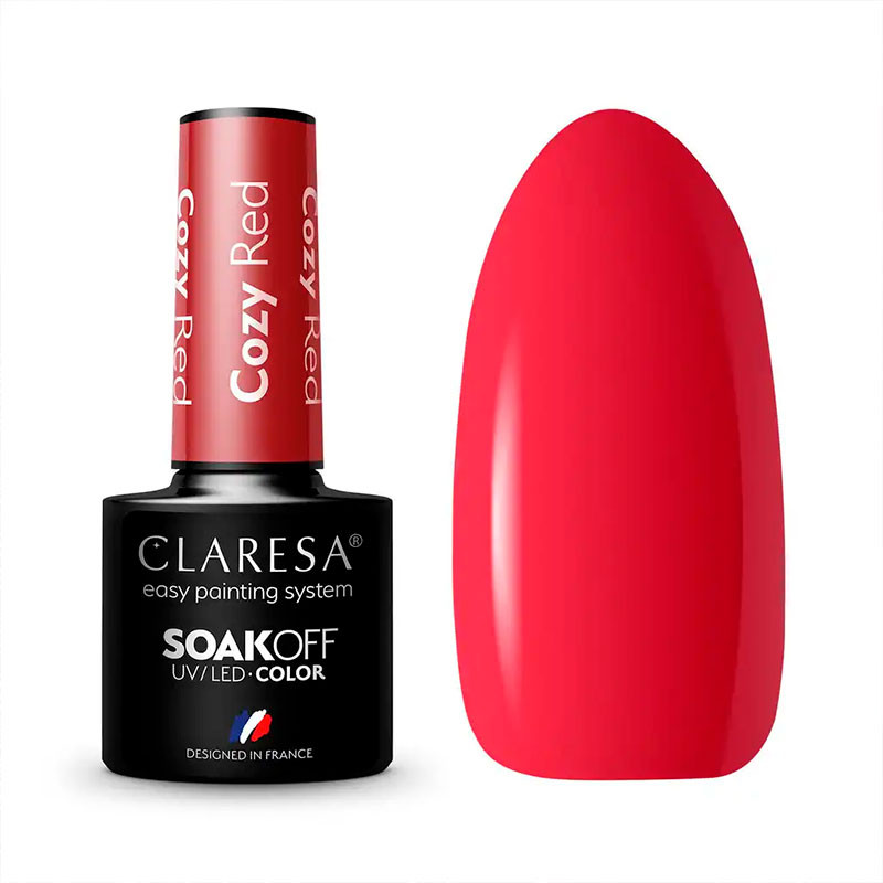 Color Gel Polish - Claresa - Cozy Red, 5 ml