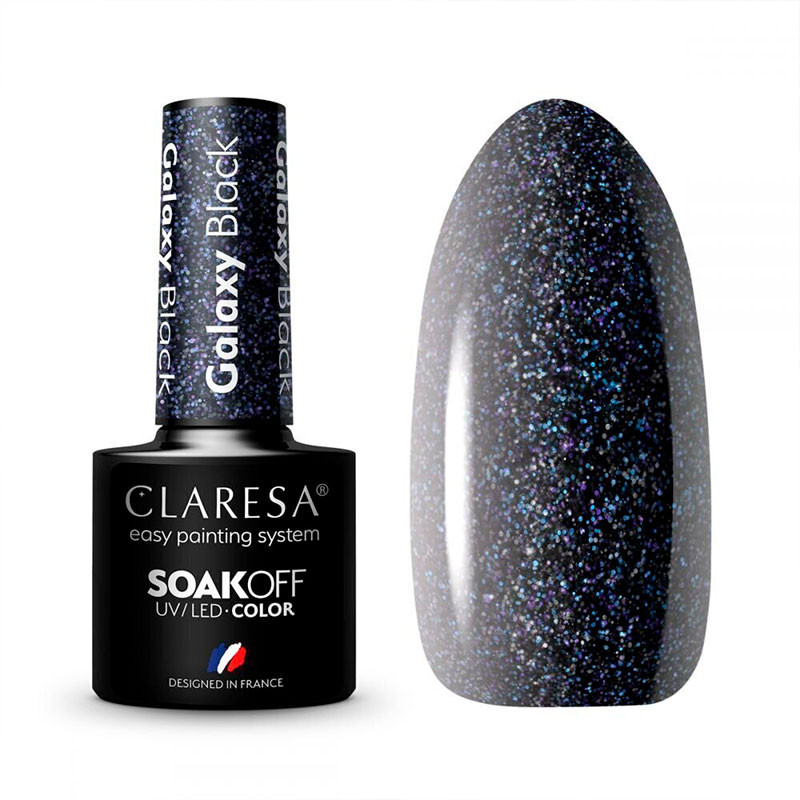 Geellakk - Claresa - Galaxy Black, 5 ml