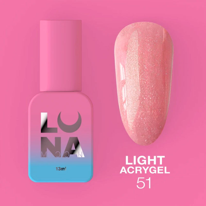 Vedela akrüülgeel Lunamoon Light Acrygel Nr 51 - 13 ml
