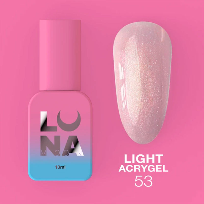 Vedela akrüülgeel Lunamoon Light Acrygel Nr 53 - 13 ml