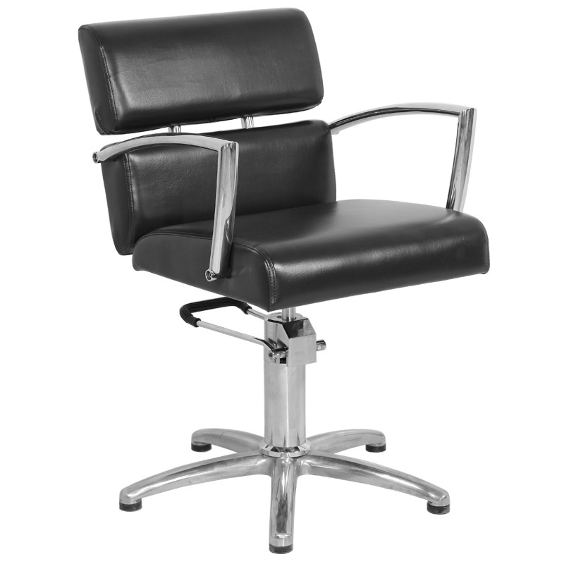 Gabbiano black hairdressing chair in Brussels