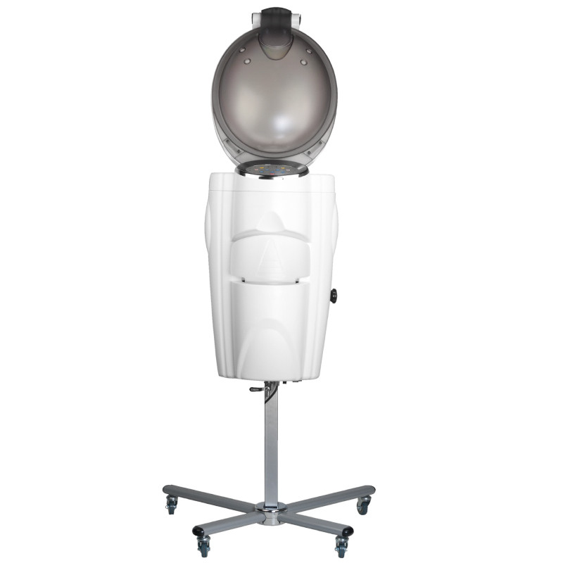 Gabbiano white standing hairdressing sauna with active ozone