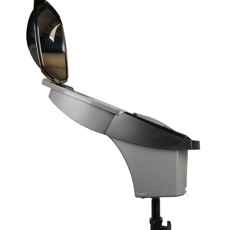 Silver standing hairdressing sauna with active ozone