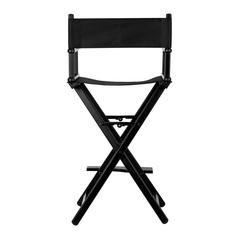 Black aluminum make-up chair