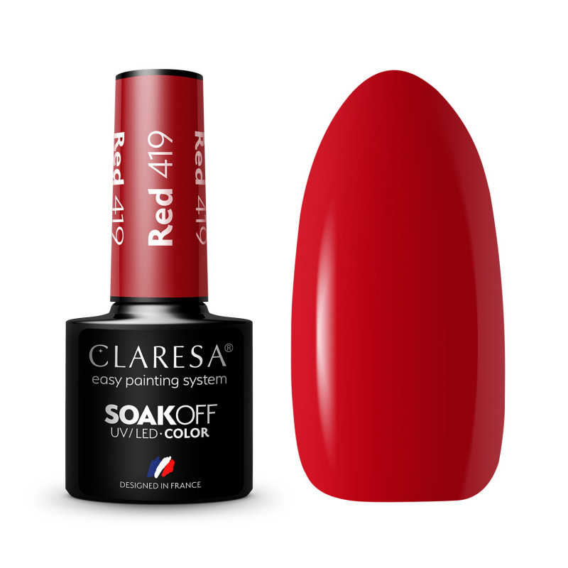 Geellakk - Claresa - RED № 419, 5 ml