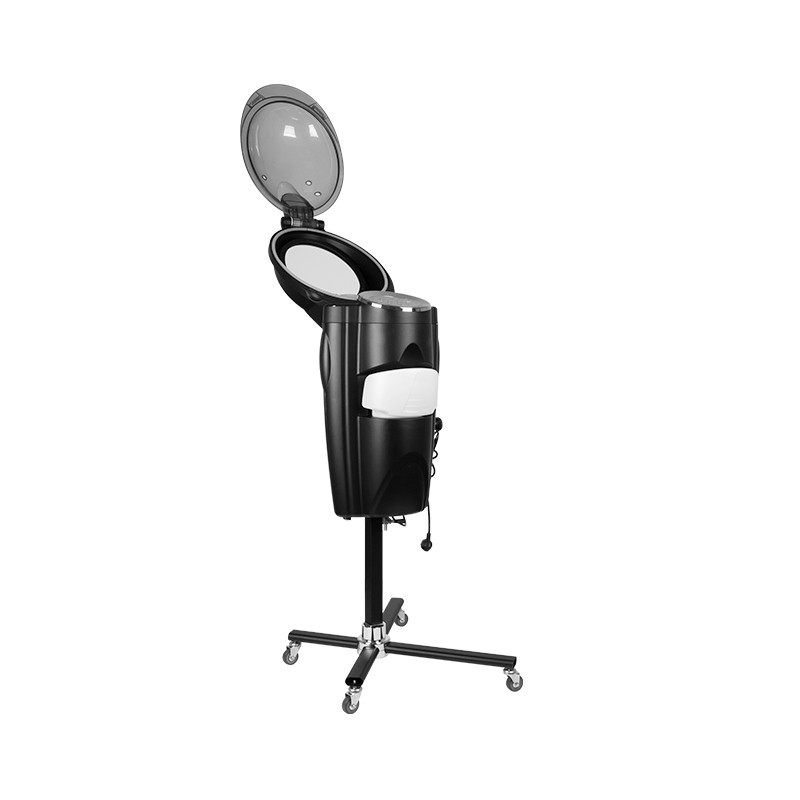 Gabbiano black standing hairdressing sauna with active ozone