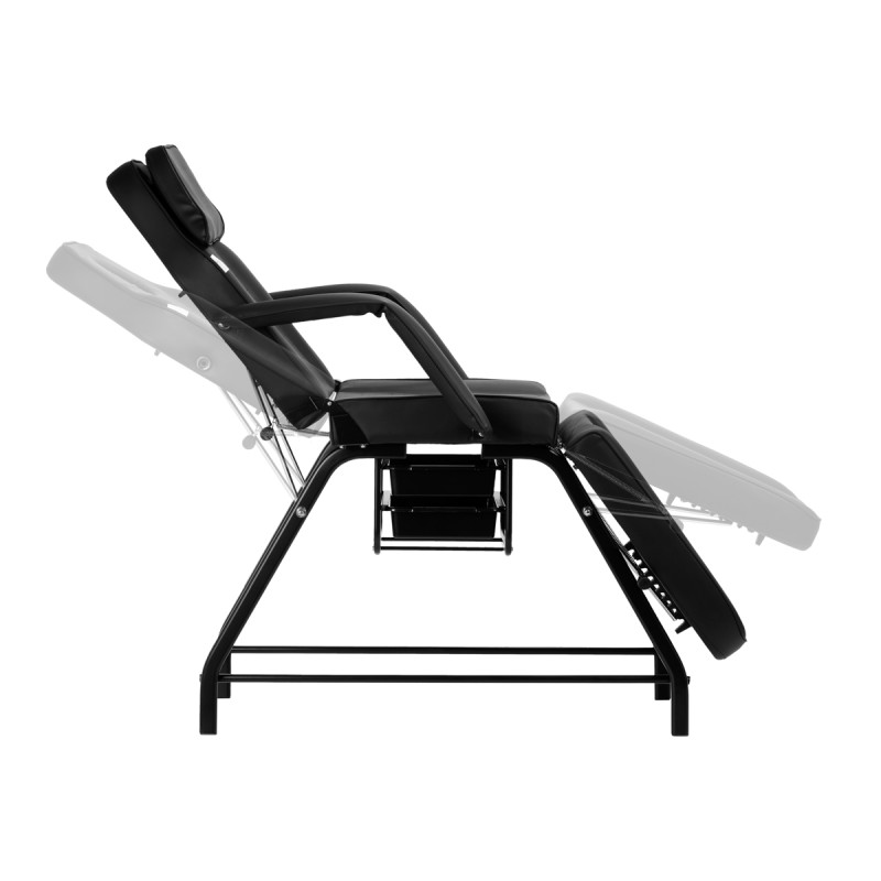 Cosmetic chair 557A with cuvettes black
