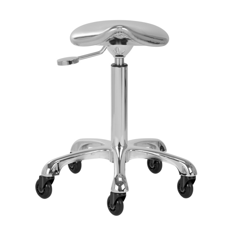 Gabbiano stool Fine Silver