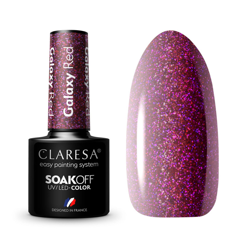 Geellakk - Claresa - Galaxy Red, 5 ml