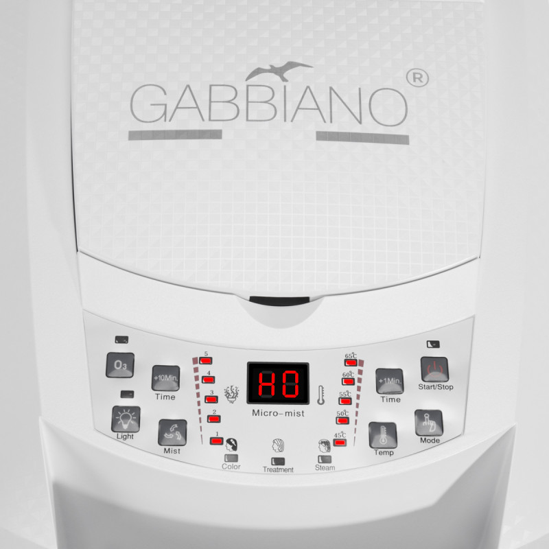 Gabbiano standing hairdressing sauna 408D white with active ozone