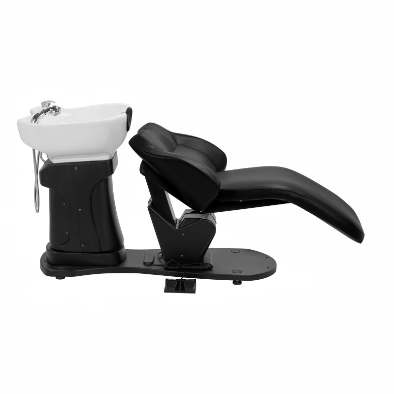 Gabbiano electric hairdressing wash unit TRYCHO black