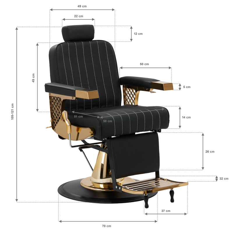 Barber chair Marcus Gold
