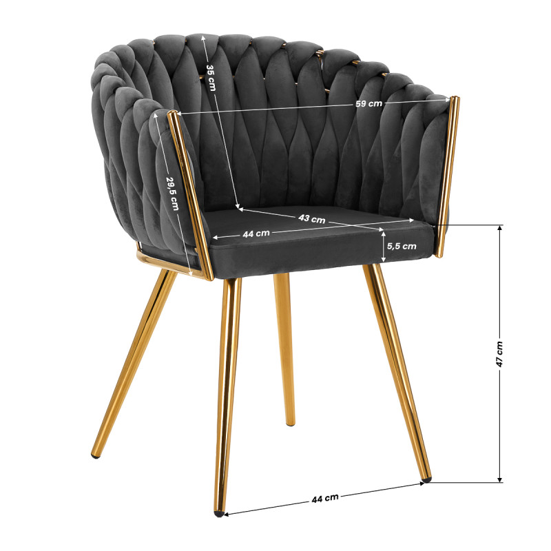 4Rico chair QS-GW06G gray