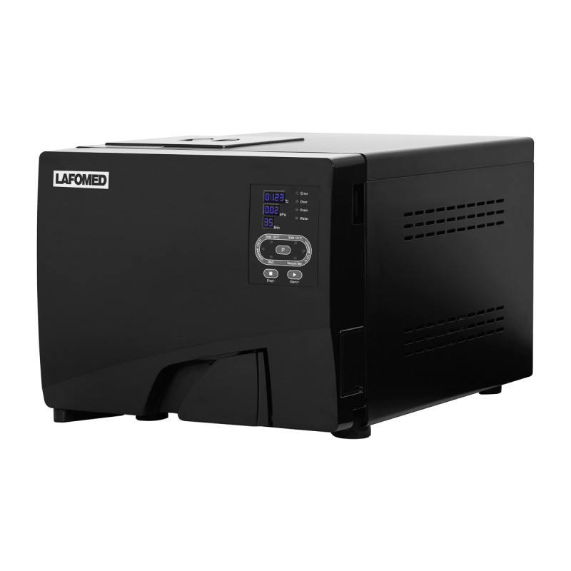 LAFOMED AUTOCLAVE STANDARD LINE LFSS08AA LED WITH PRINTER 8 L CL. B MEDICAL BLACK