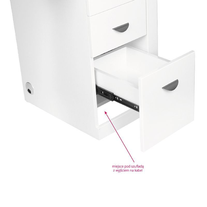 Cosmetic desk 310 white left
