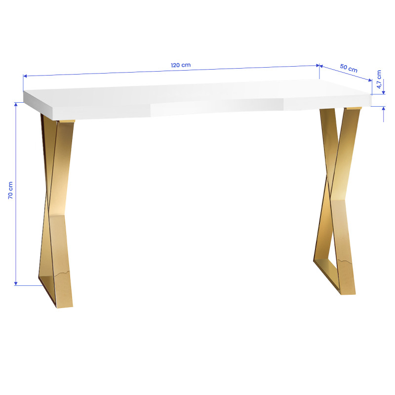Momo 04-GL Cosmetic Desk