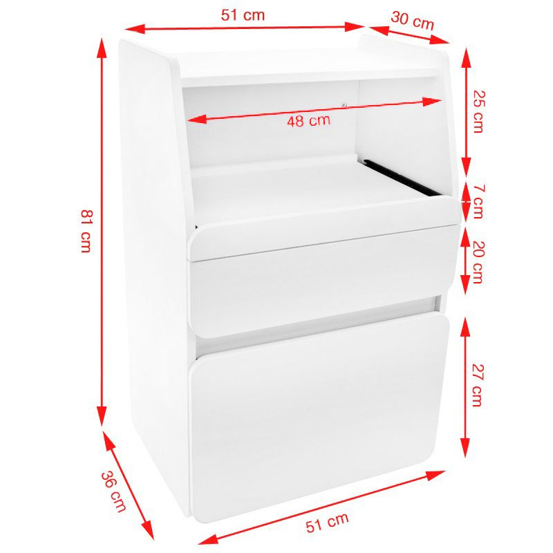 Cabinet azzurro midi 970 white +