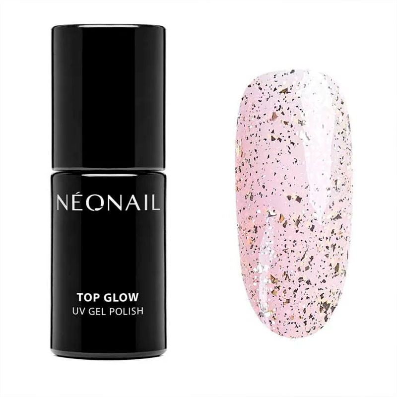 Верхнее покрытие Top Glow Gold Flakes NeoNail - 7,2 ml